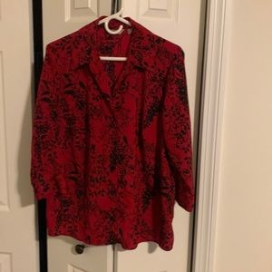 Womens button down blouse